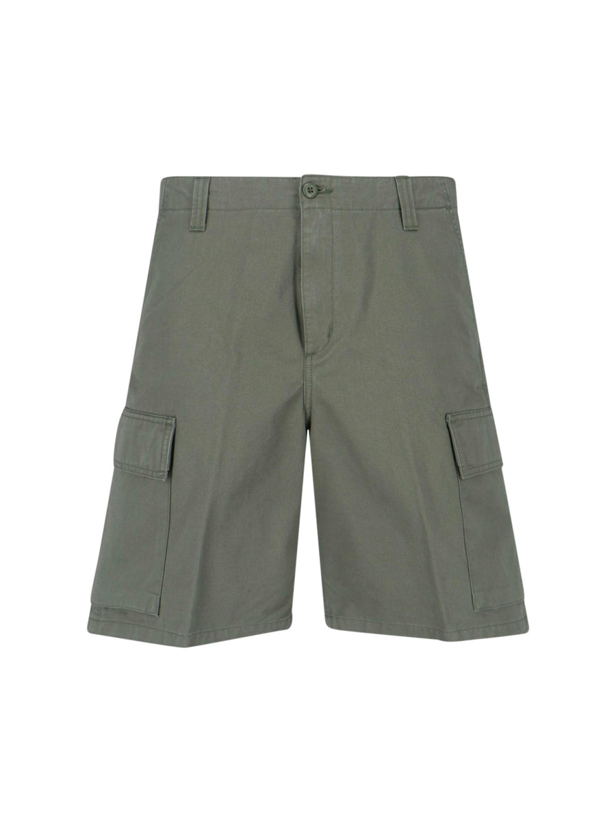 Carhartt Wip 100% Cotton cargo shorts in green