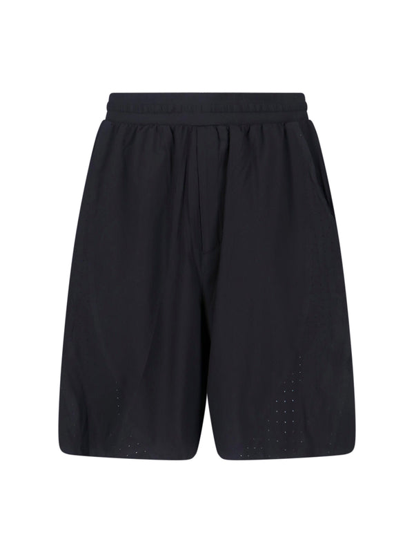 Y-3 86% Recycled Polyester bermuda shorts in black