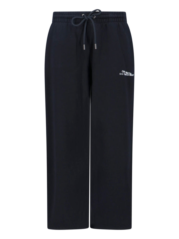 Off-White Trousers Black Cotton