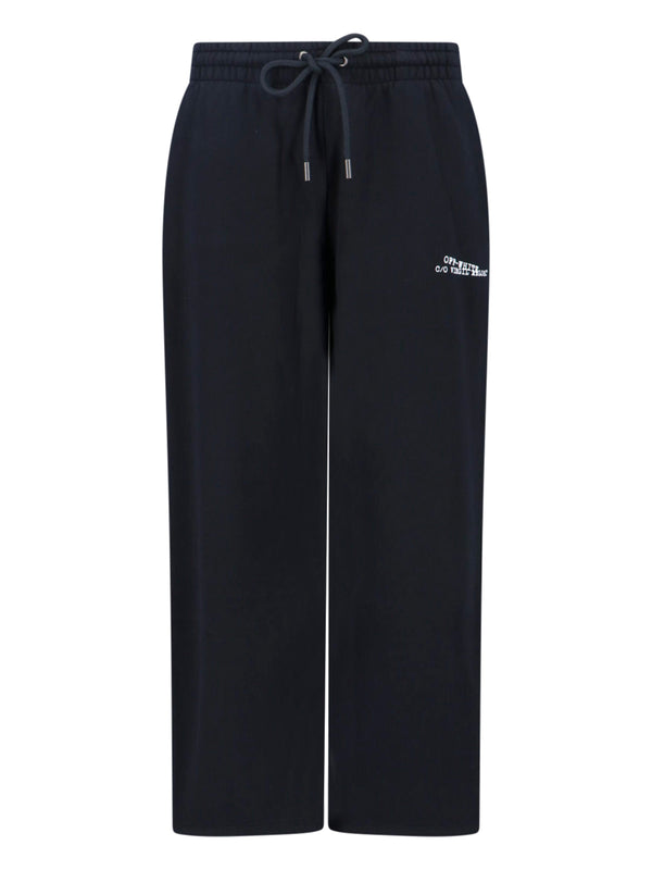 Off-White 100% Cotton trousers in black