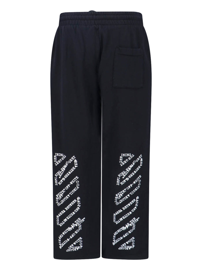 Off-White Trousers Black Cotton