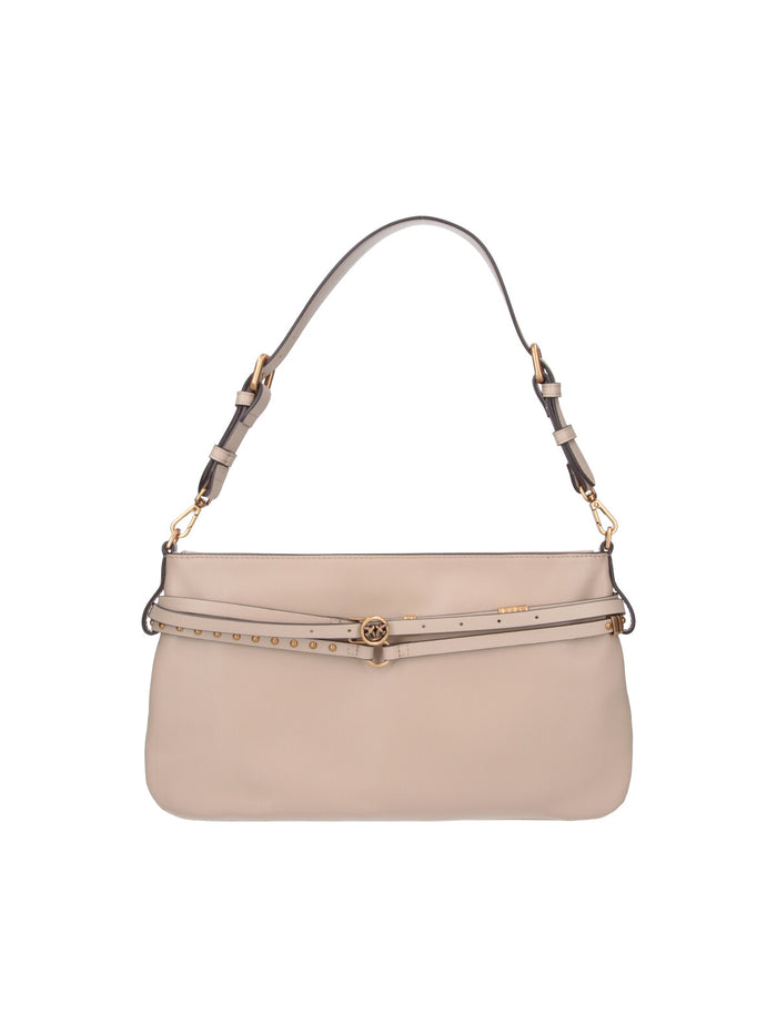 Pinko Bags Beige Leather