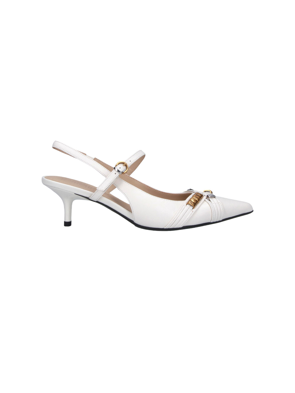 Pinko With Heel White Upper: Goat Leather