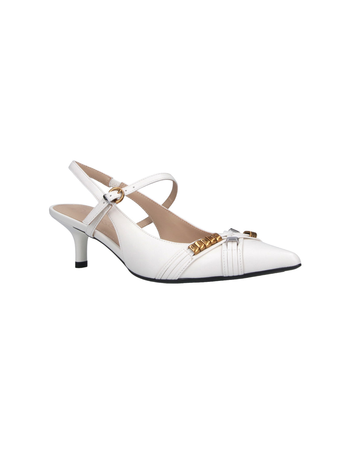 Pinko With Heel White Upper: Goat Leather