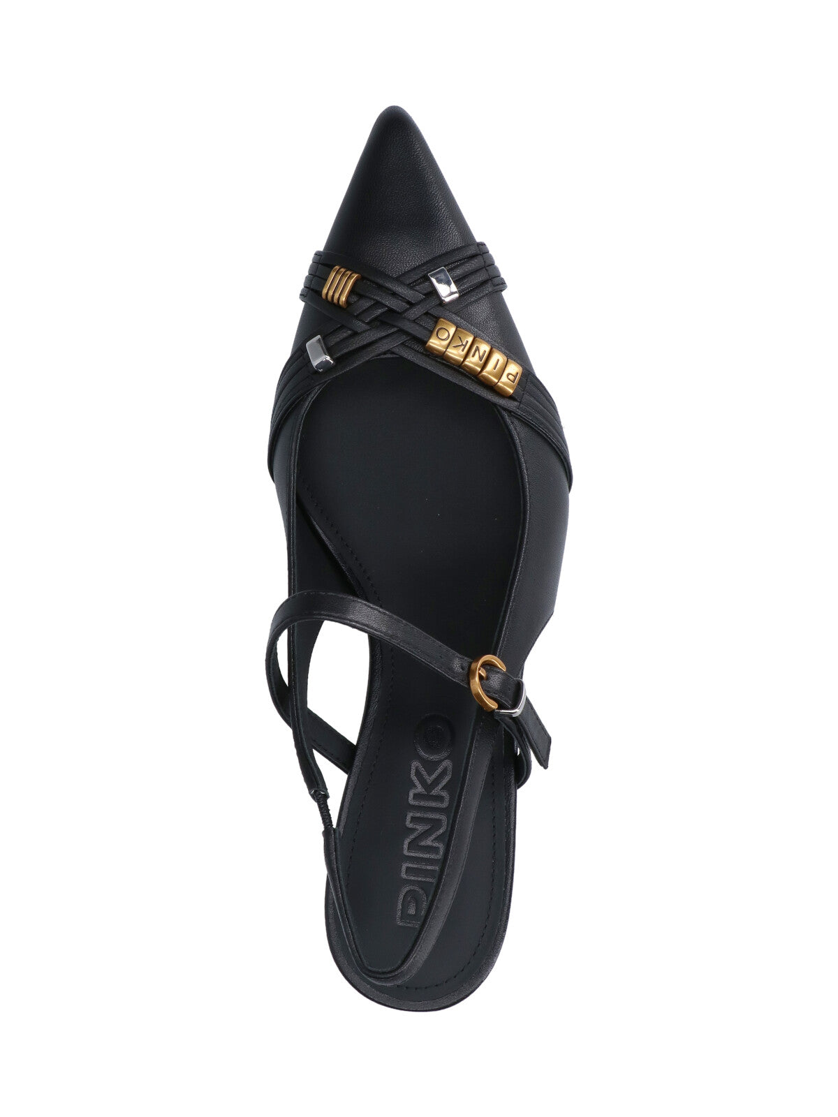 Pinko With Heel Black Upper: Goat Leather