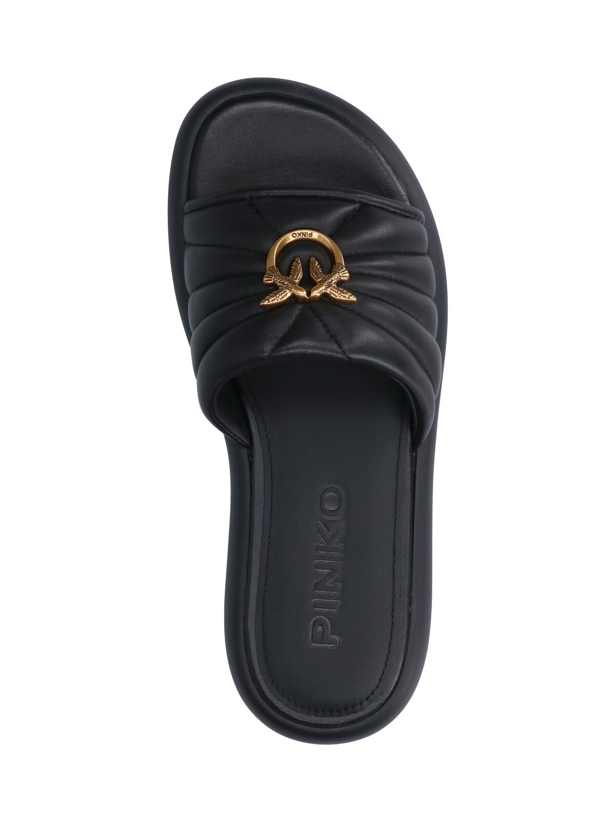 Pinko Sandals Black Upper: Ovis Aries