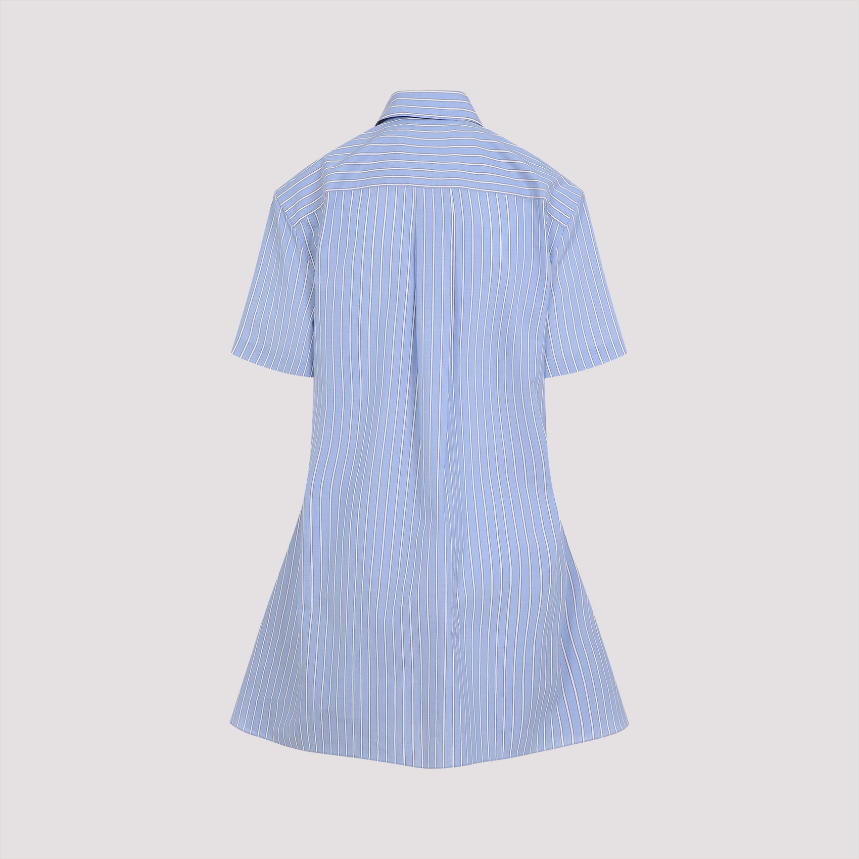 Mini Dress Blue Cotton