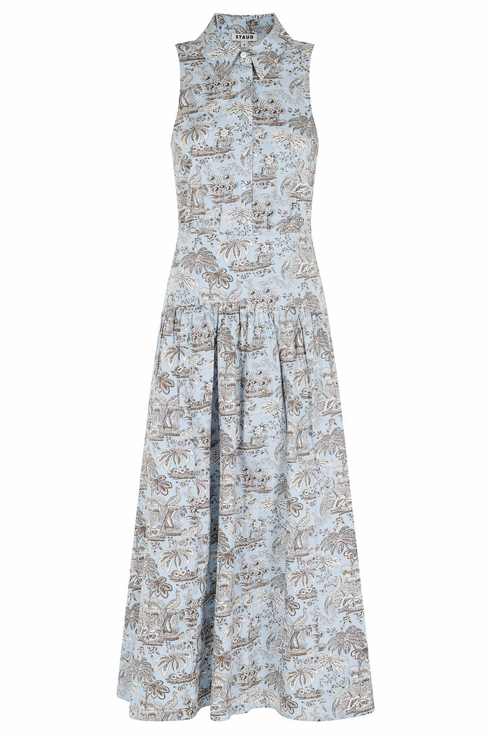 Romy Dress Blue Cotone Abito