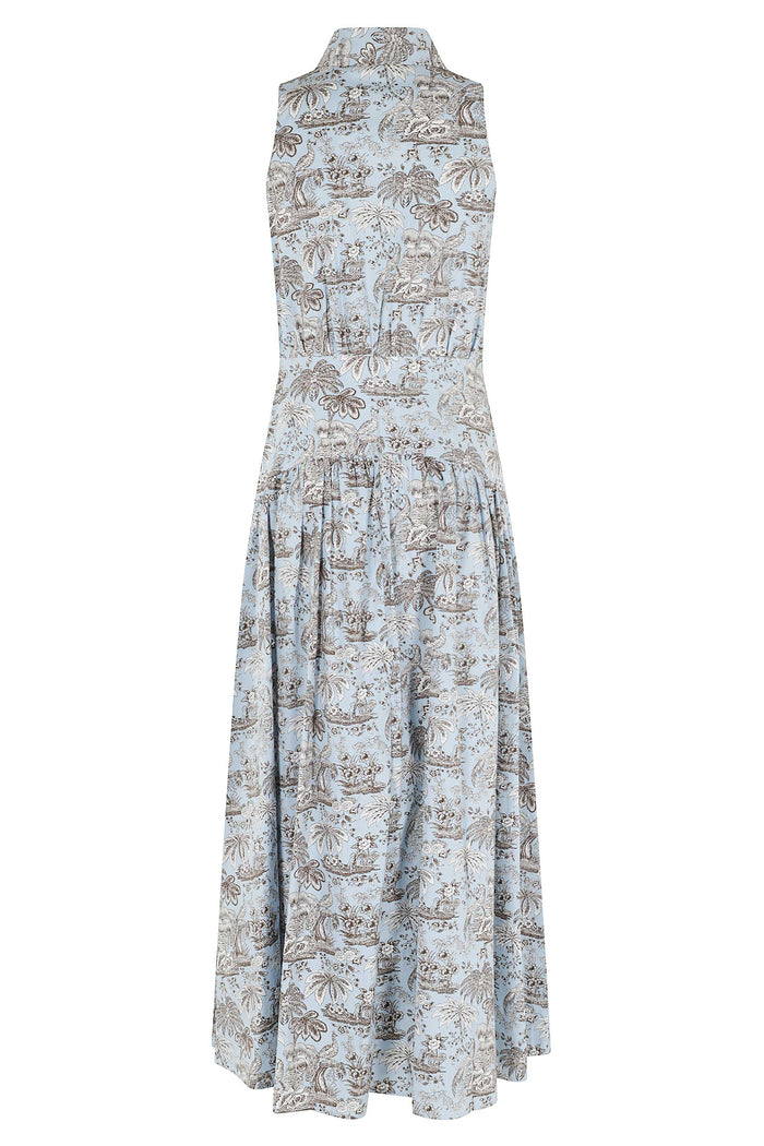 Romy Dress Blue Cotone Abito