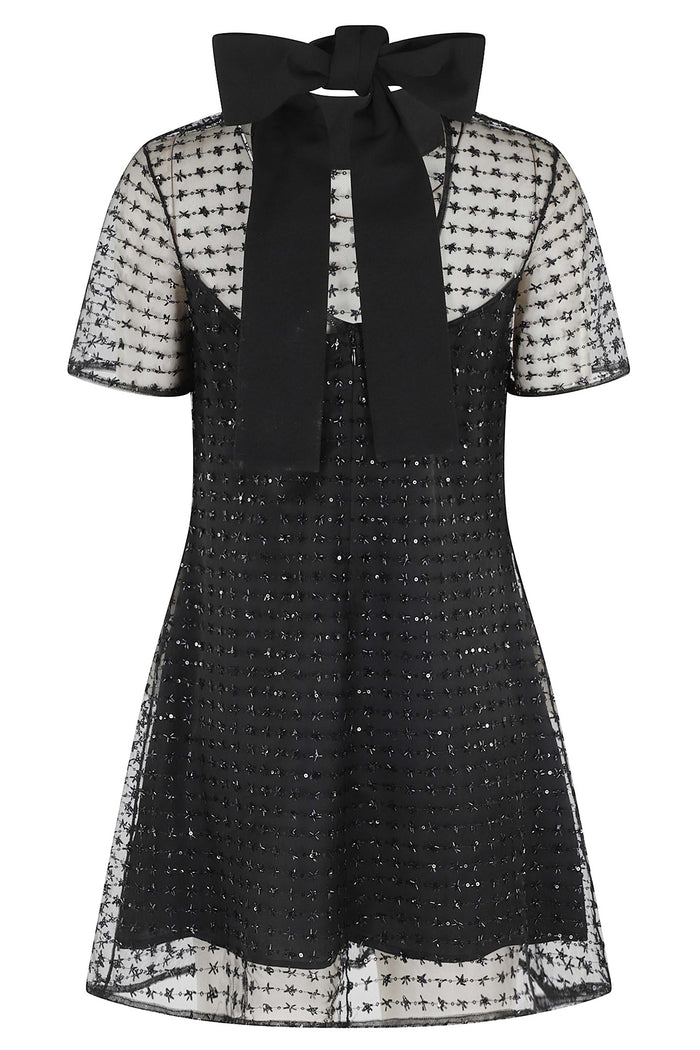 Ilana Mini Dress Black Poliestere Abito