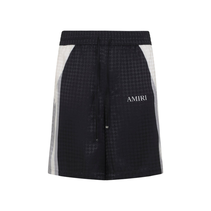 Ma Quad Panel Short Black Viscose