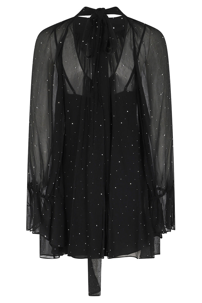 Roux Dress Black Viscosa Abito