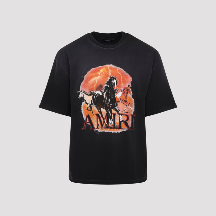 Plains Oversized Tee Black Cotton Tshirt