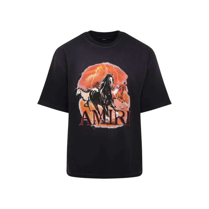 Plains Oversized Tee Black Cotton Tshirt