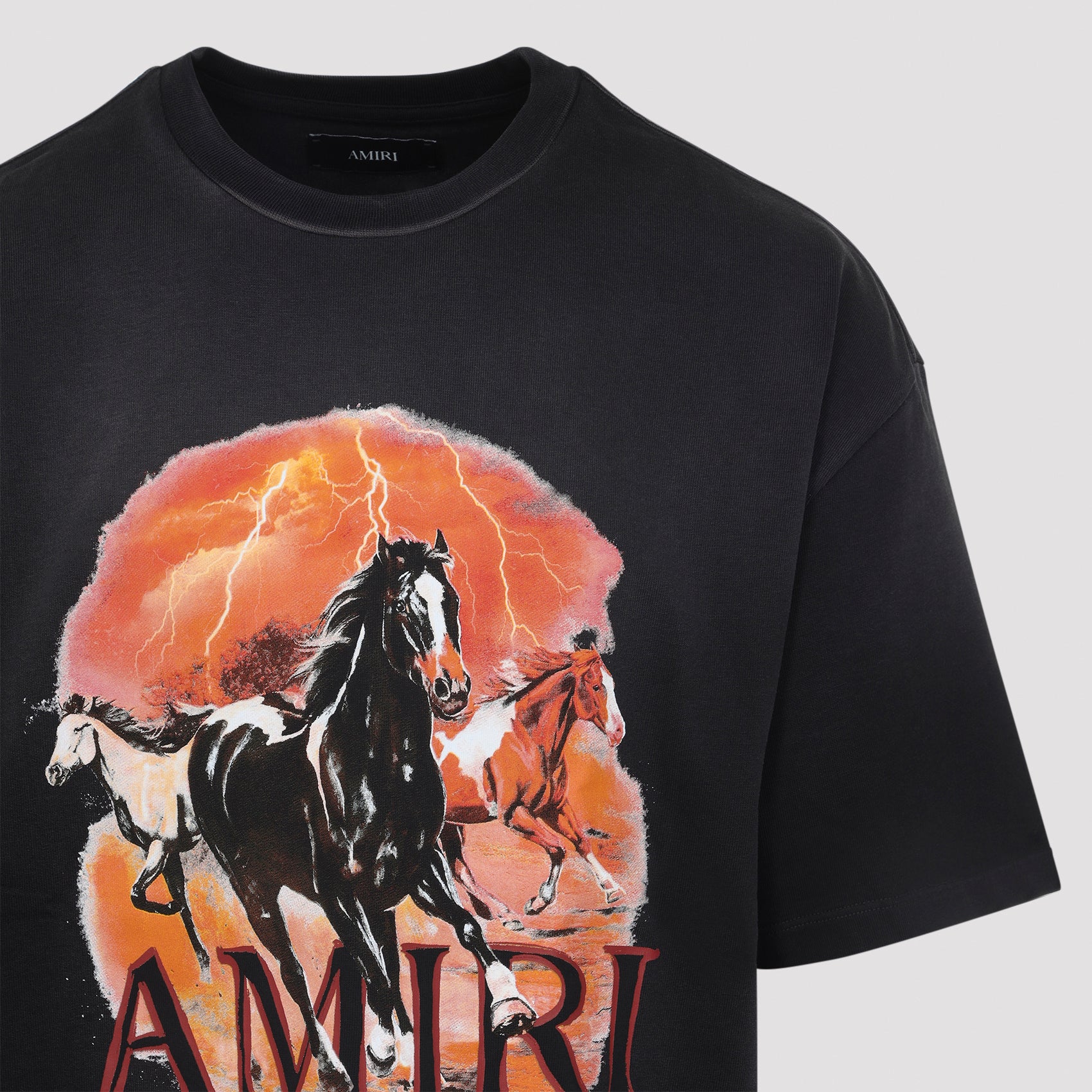 Plains Oversized Tee Black Cotton Tshirt
