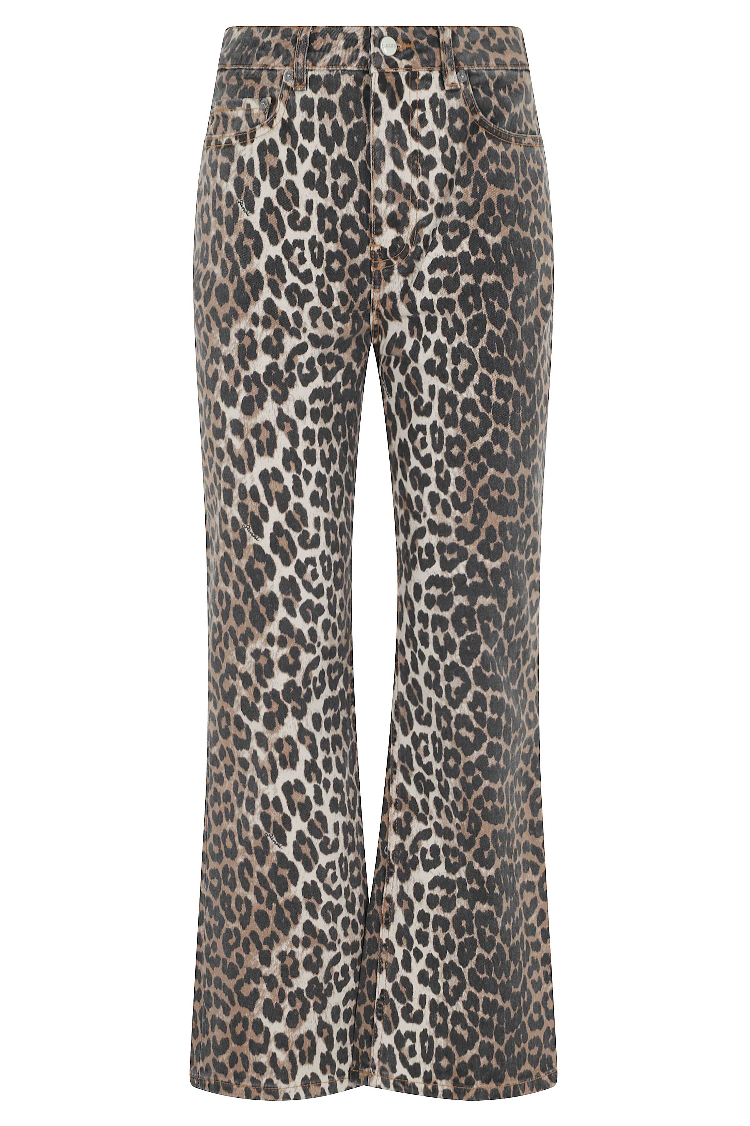 Print Denim Betzy Cropped Multicolour Organic Cotton Elastane Jean