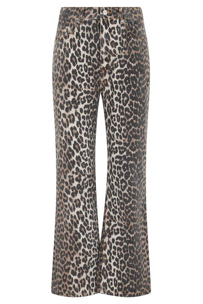 Print Denim Betzy Cropped Multicolour Organic Cotton Elastane Jean
