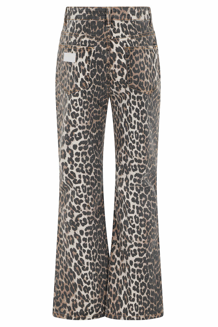 Print Denim Betzy Cropped Multicolour Organic Cotton Elastane Jean