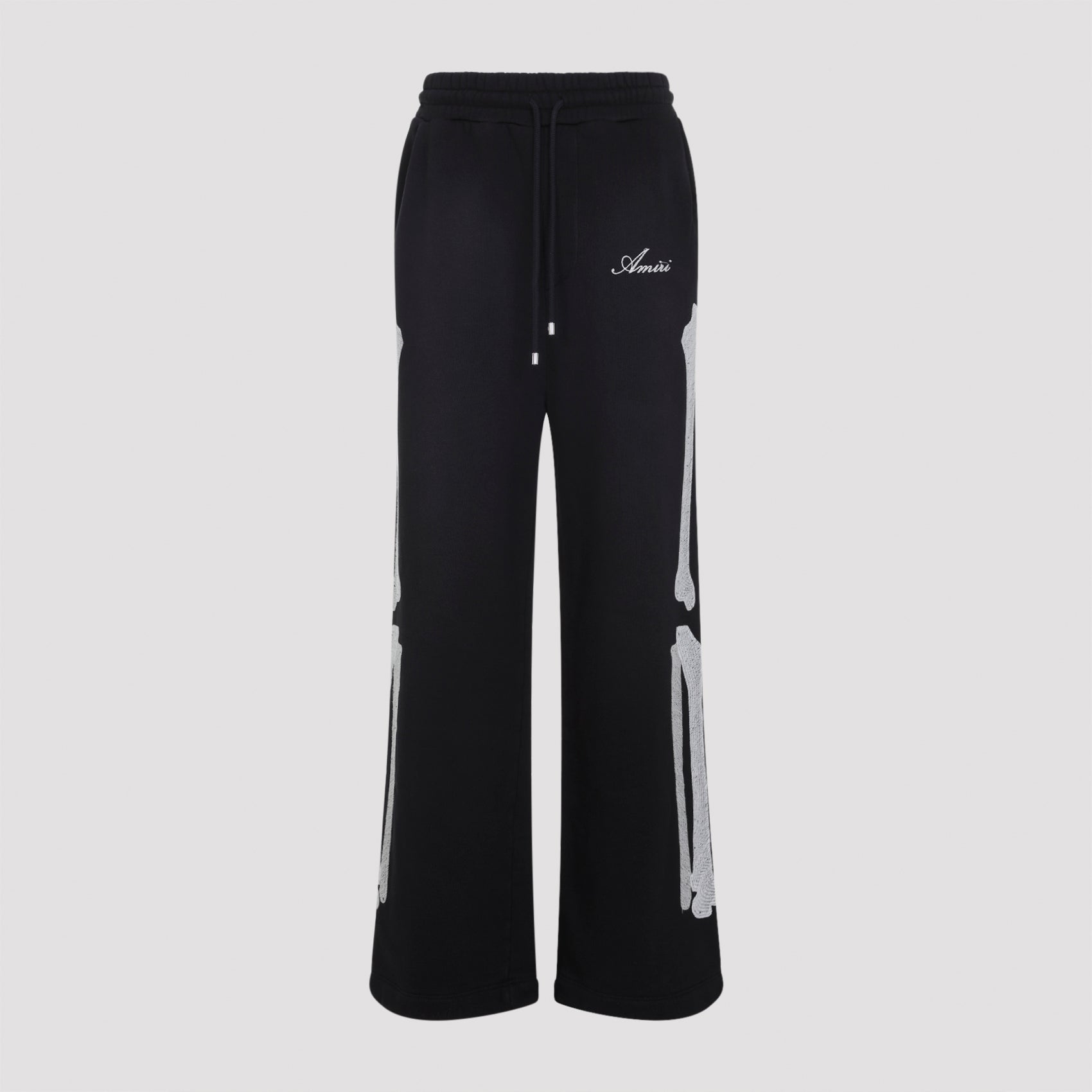 Bones Oversized Sweatpants Black Cotton Pant