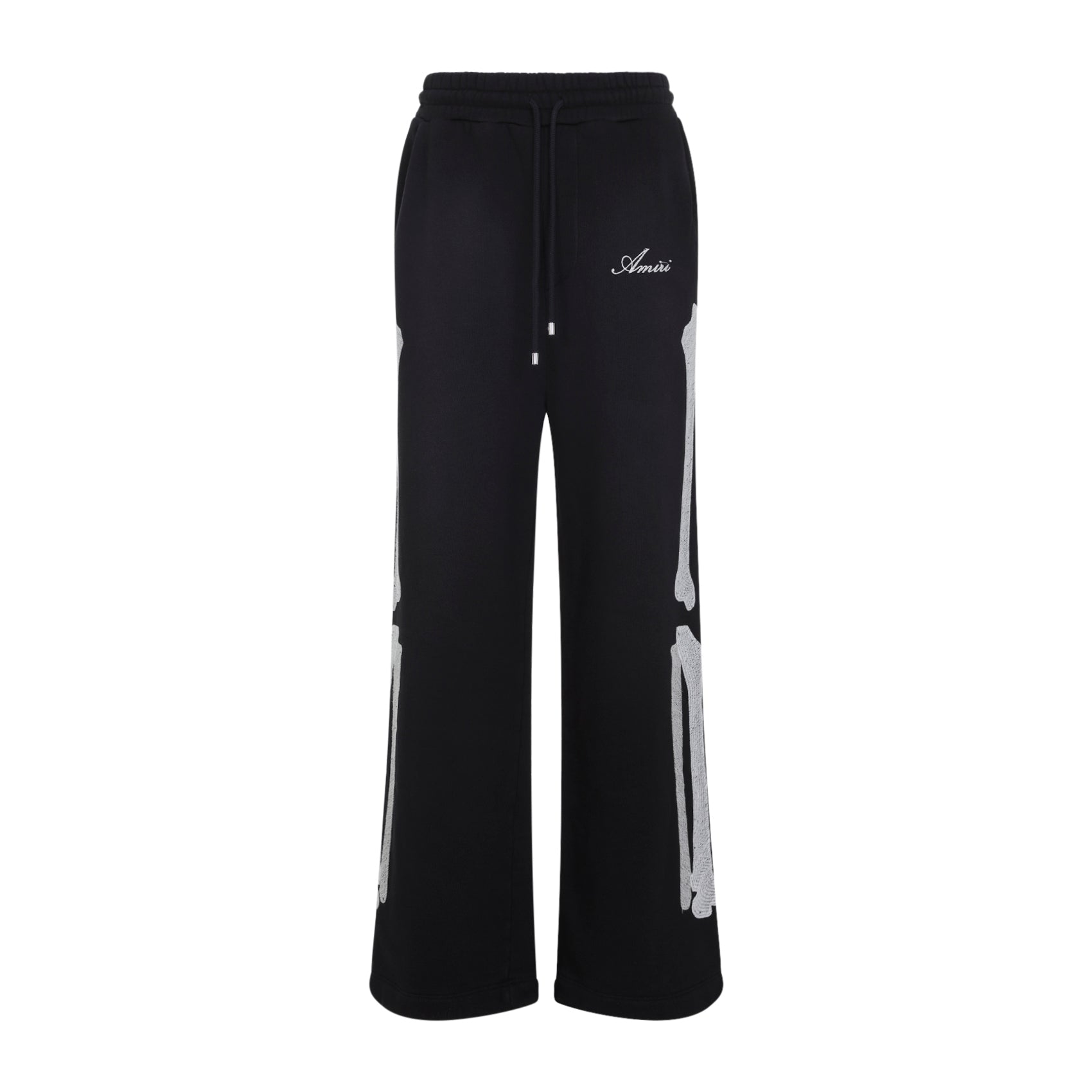 Bones Oversized Sweatpants Black Cotton Pant
