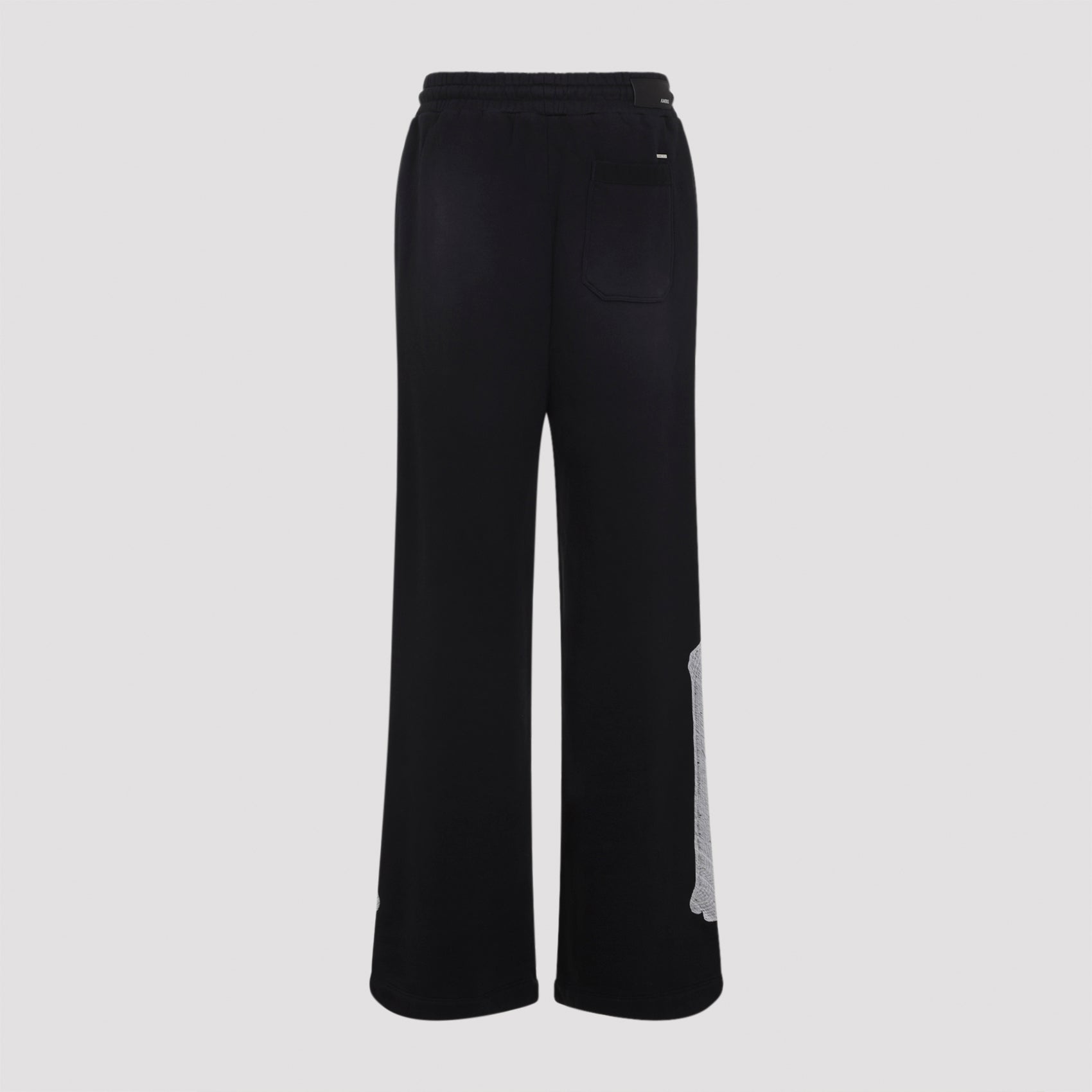 Bones Oversized Sweatpants Black Cotton Pant