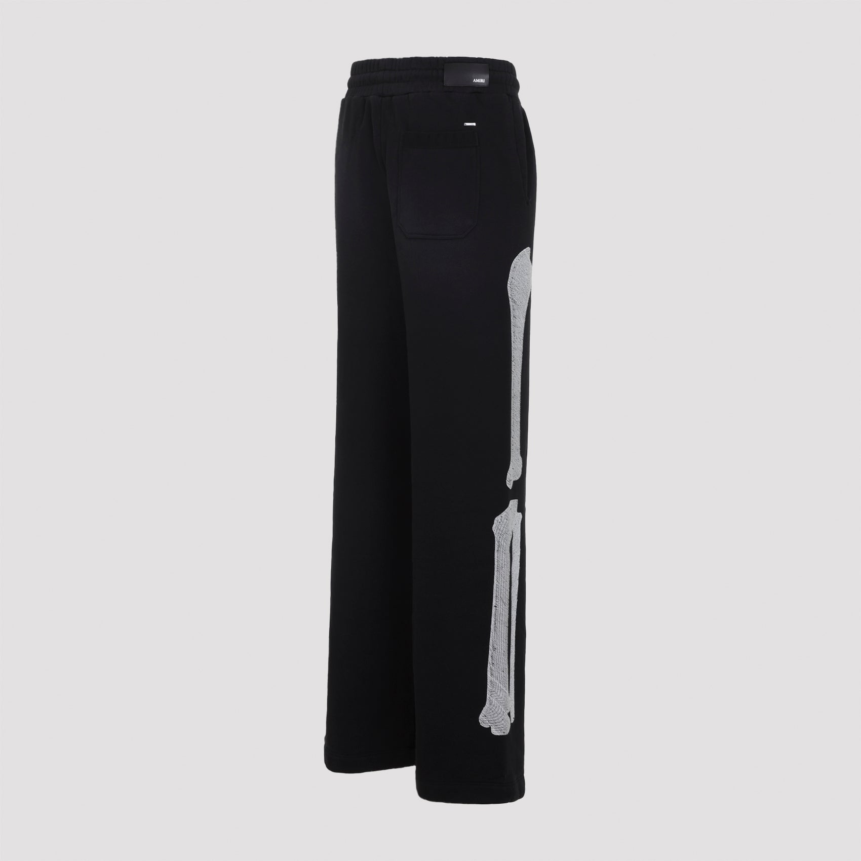Bones Oversized Sweatpants Black Cotton Pant