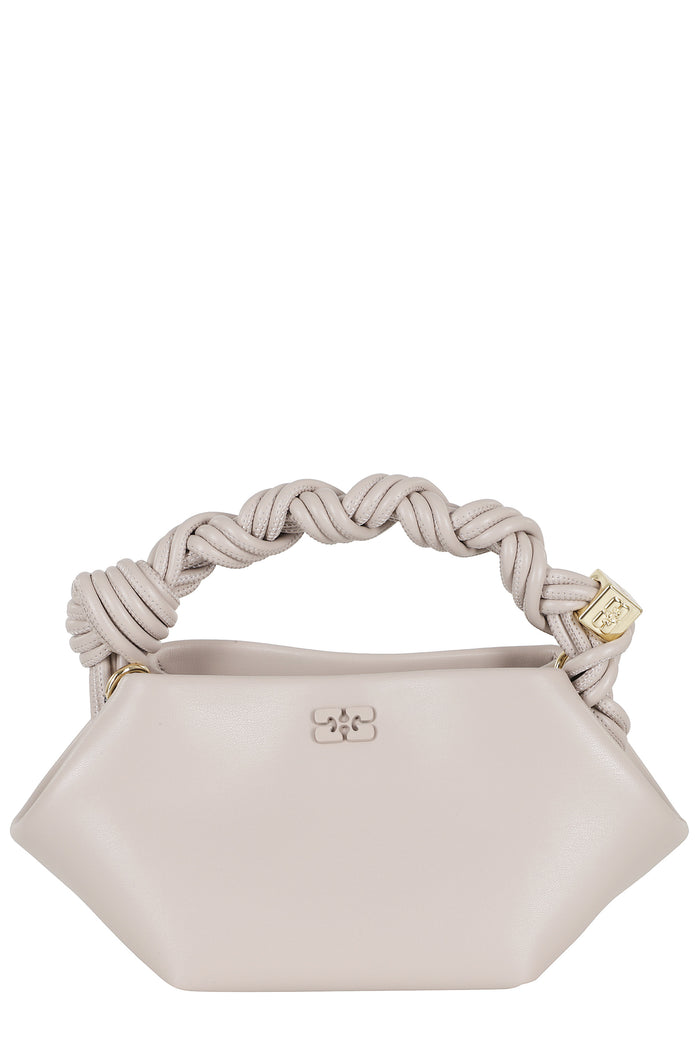 Bou Bag Mini Grey Recycled Leather Pu Polyester Borsa