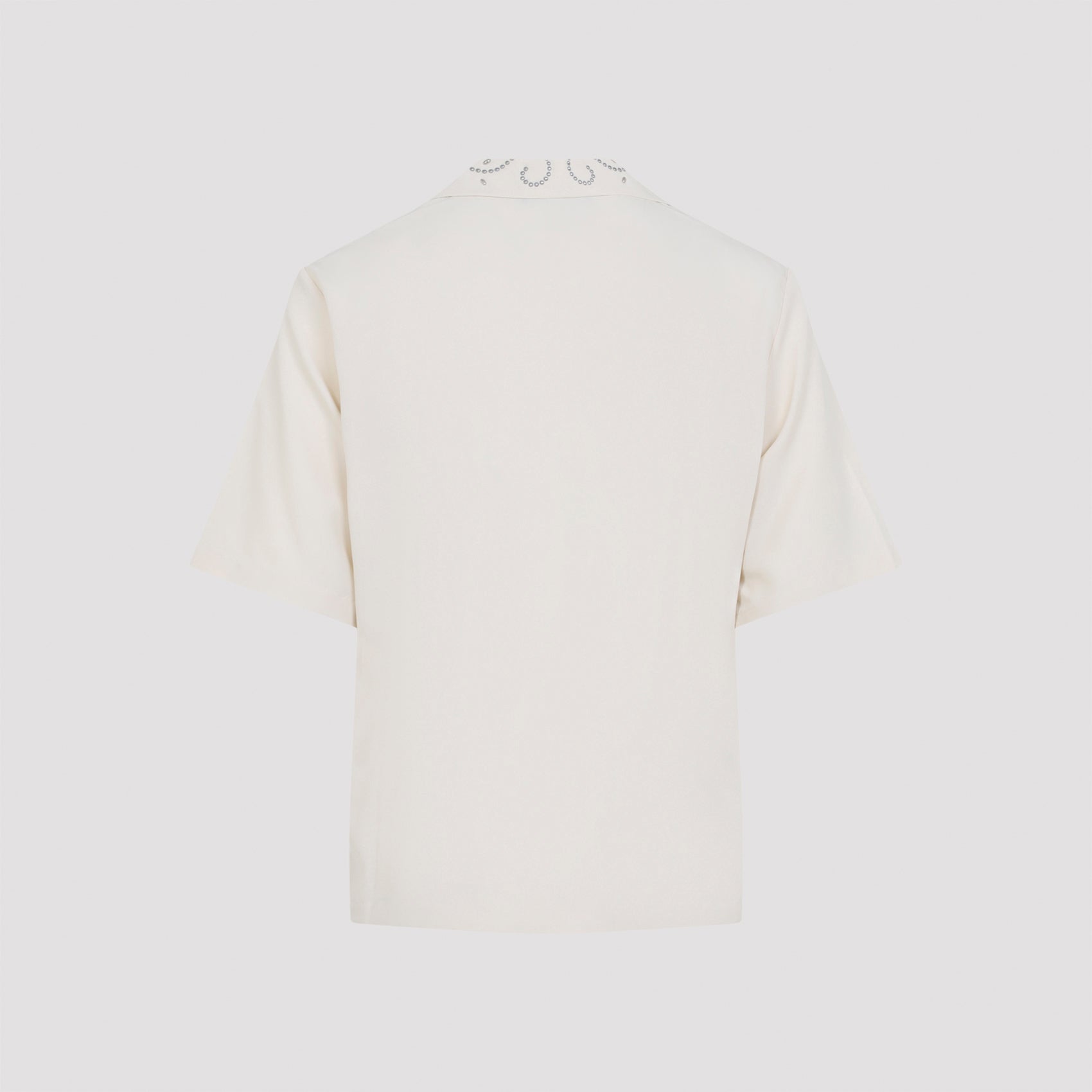 Studded Camp Shirt Nude & Neutrals Modal Polyester