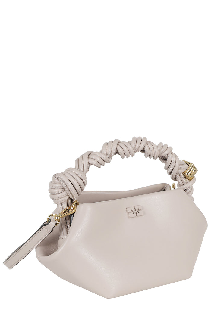 Bou Bag Mini Grey Recycled Leather Pu Polyester Borsa