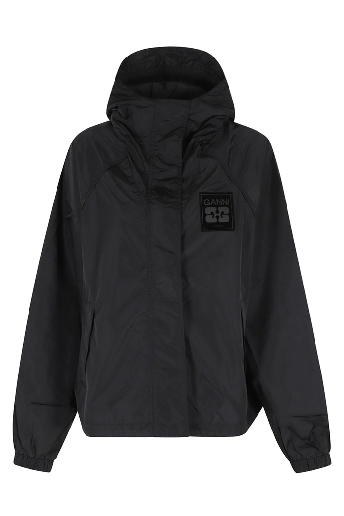 Flyweight Nylon Jacket Black Recycled Giubbotto