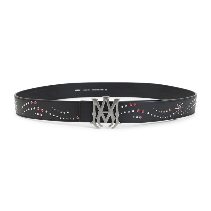 Ma Studded 4cm Belt Black Cow Leather