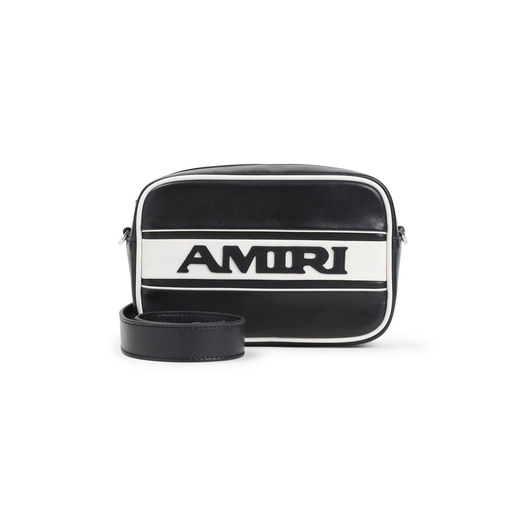 Sport Camera Case Black Cow Leather Bag