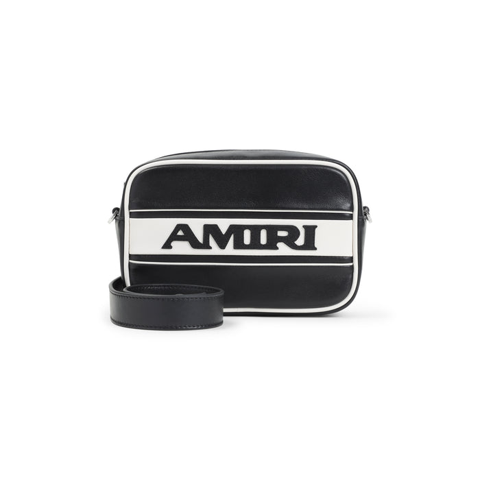 Sport Camera Case Black Cow Leather Bag