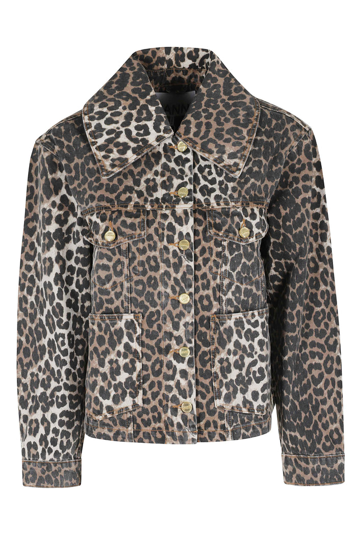 Print Denim Jacket Multicolour Organic Cotton Giubbotto