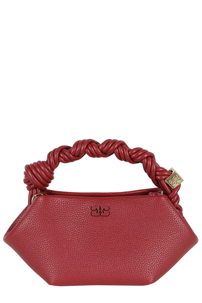 Bou Mini Grained Red Polyurethane Borsa