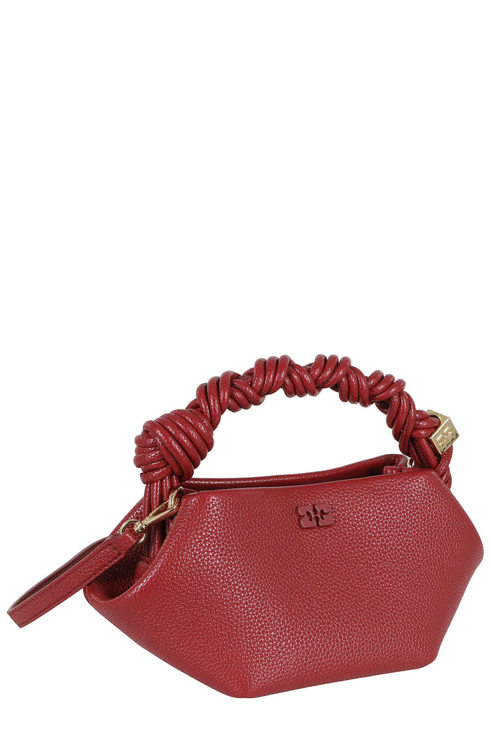 Bou Mini Grained Red Polyurethane Borsa