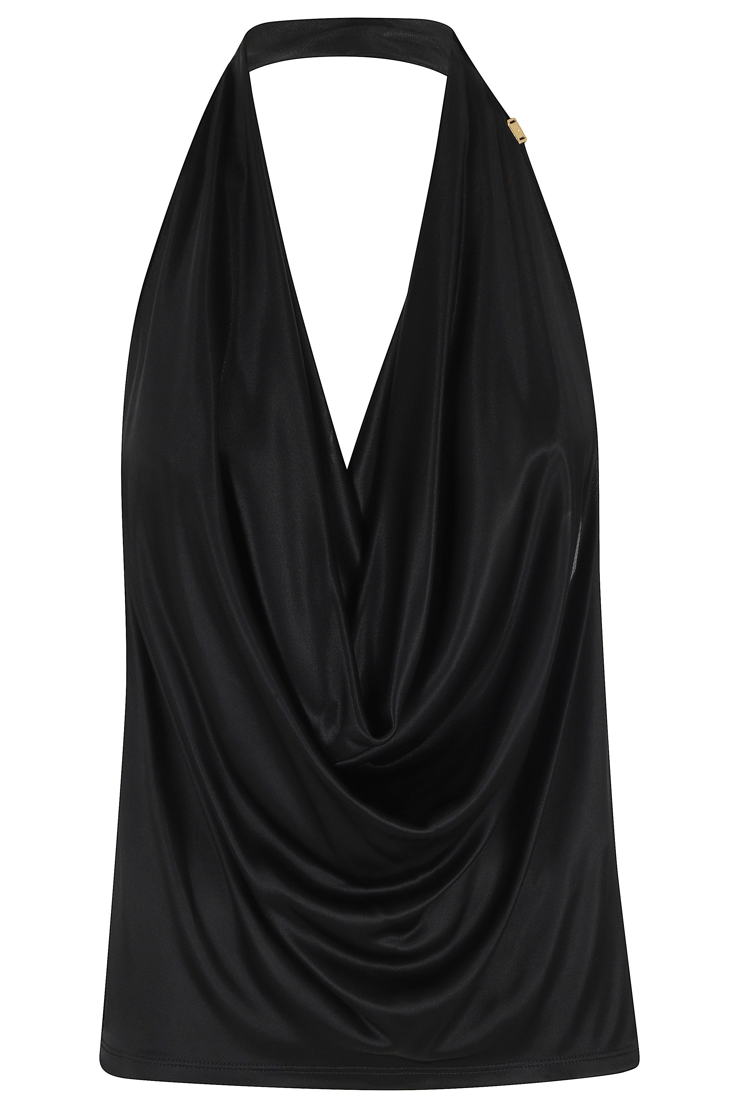 Canottiera Black Viscosa Top