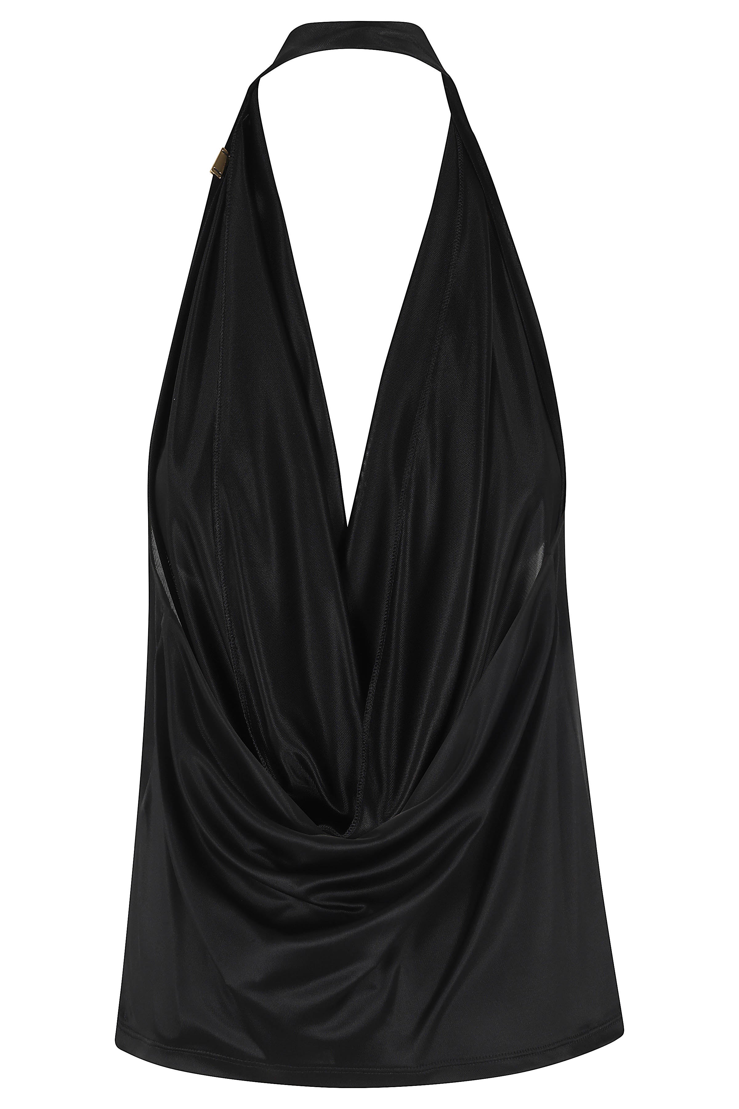 Canottiera Black Viscosa Top