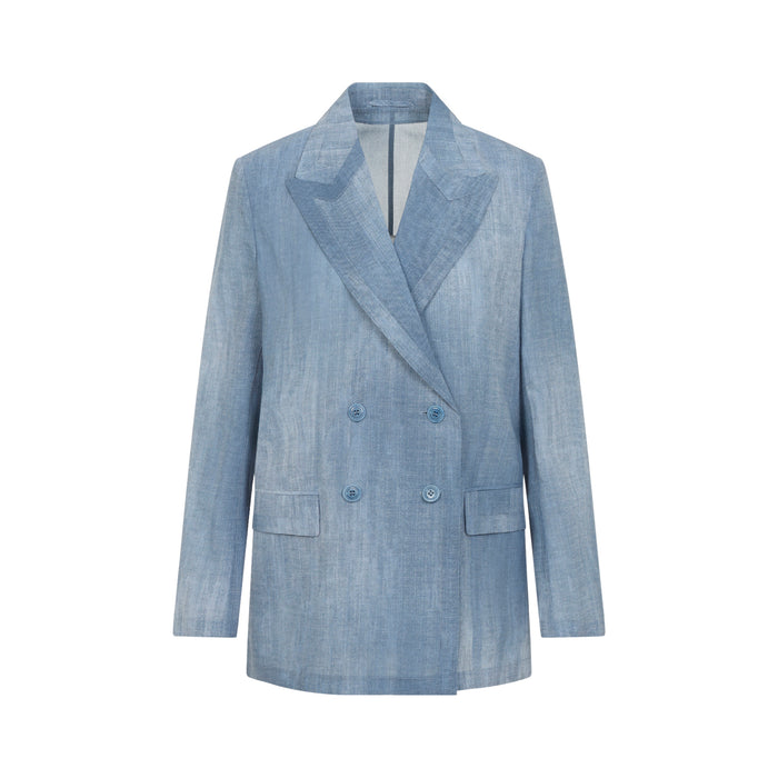 Polyester Blazer Blue Jacket
