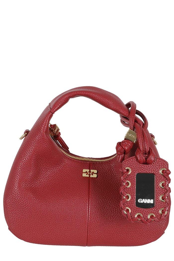 Hobo Mini Grained Red Poliestere Riciclato Borsa