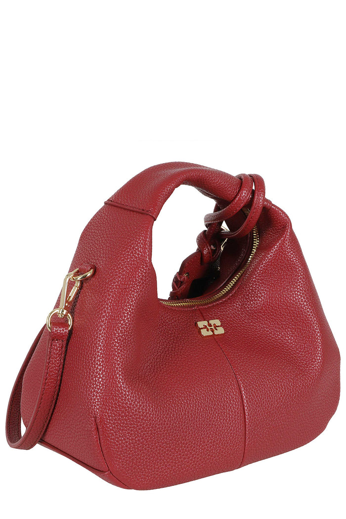 Hobo Mini Grained Red Poliestere Riciclato Borsa