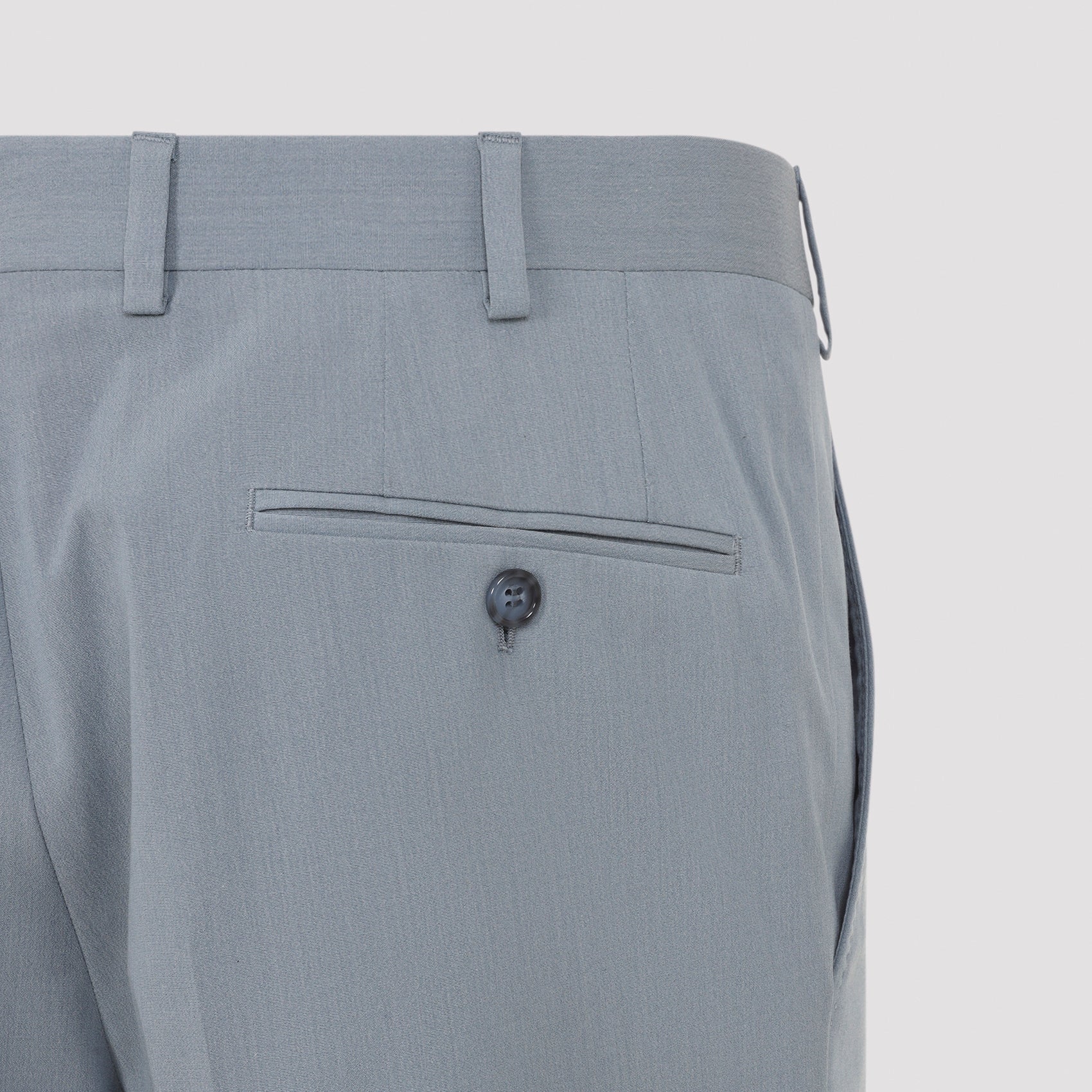 Trevi Suit Blue Cotton Silk Elastan