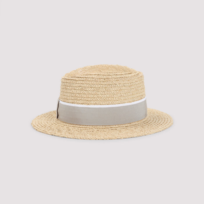 Andre Hat Nude & Neutrals Raffia Cotton Viscose
