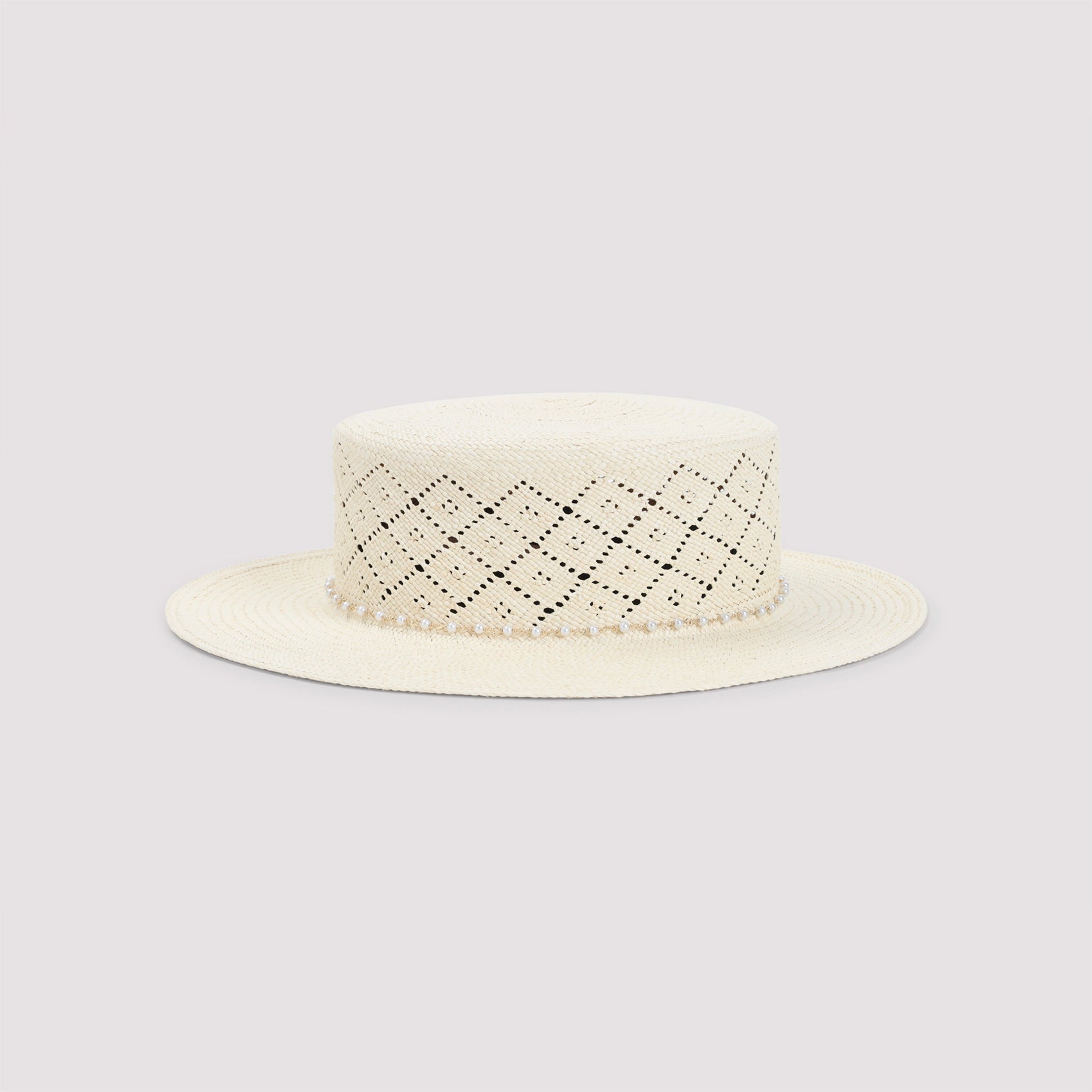 Kiki Hat Nude & Neutrals Brisa Plastic Brass