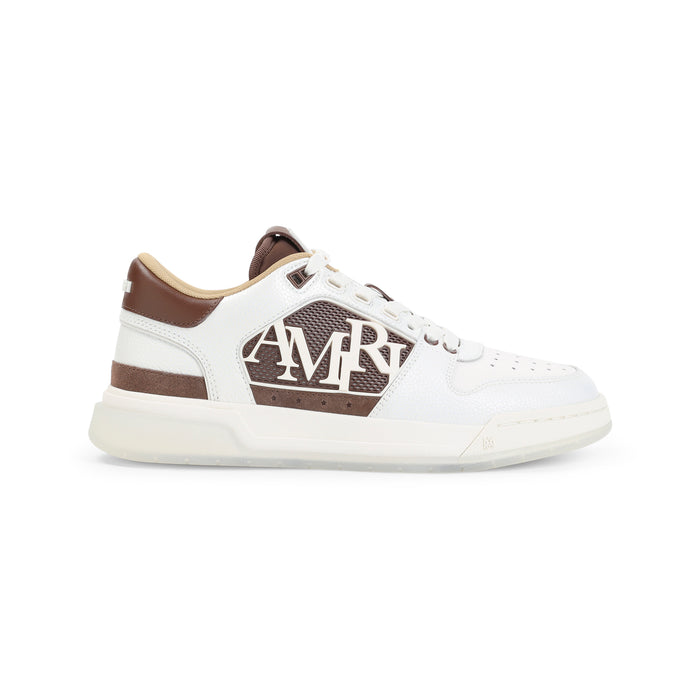 Pebbled Classic Low Sneakers Brown Cow Leather Rubber Shoe