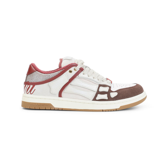Xl Skel Top Low Sneakers Brown Cow Leather Rubber Shoe