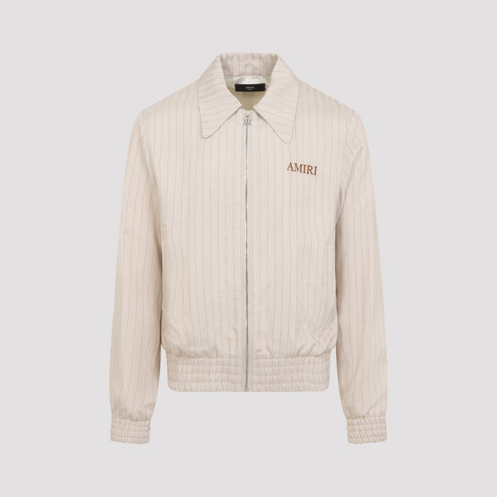 Striped Jacket Nude & Neutrals Viscose Linen