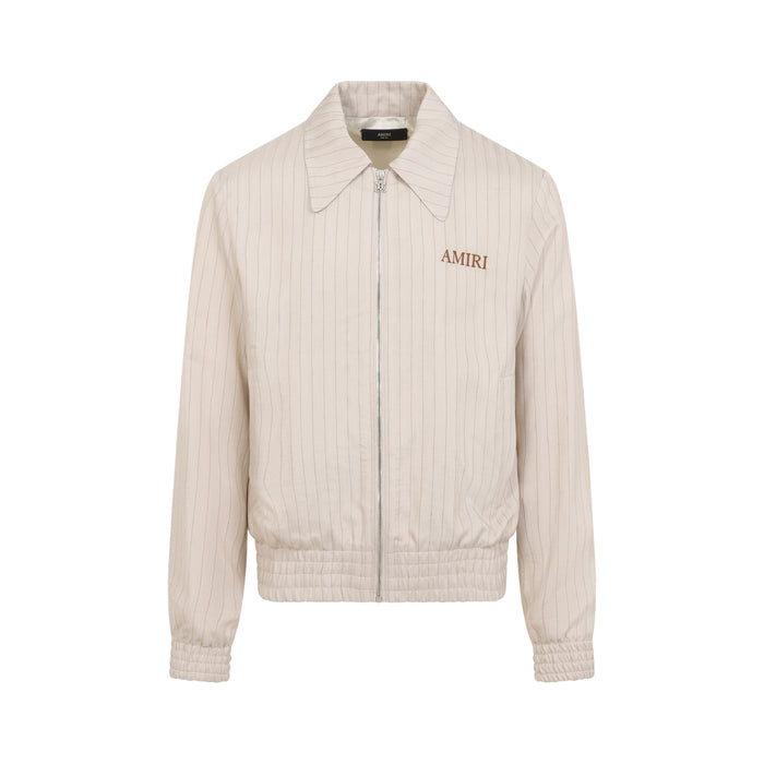 Striped Jacket Nude & Neutrals Viscose Linen