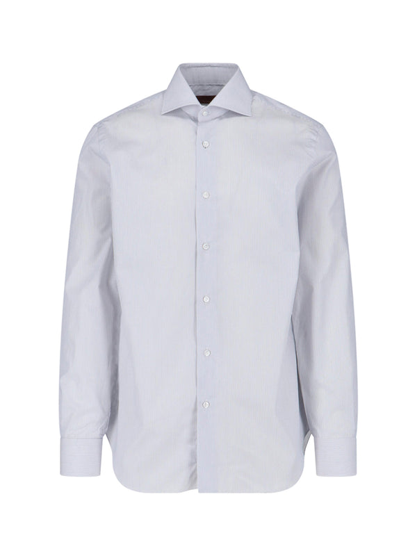 Barba Napoli 100% Cotton shirt in white