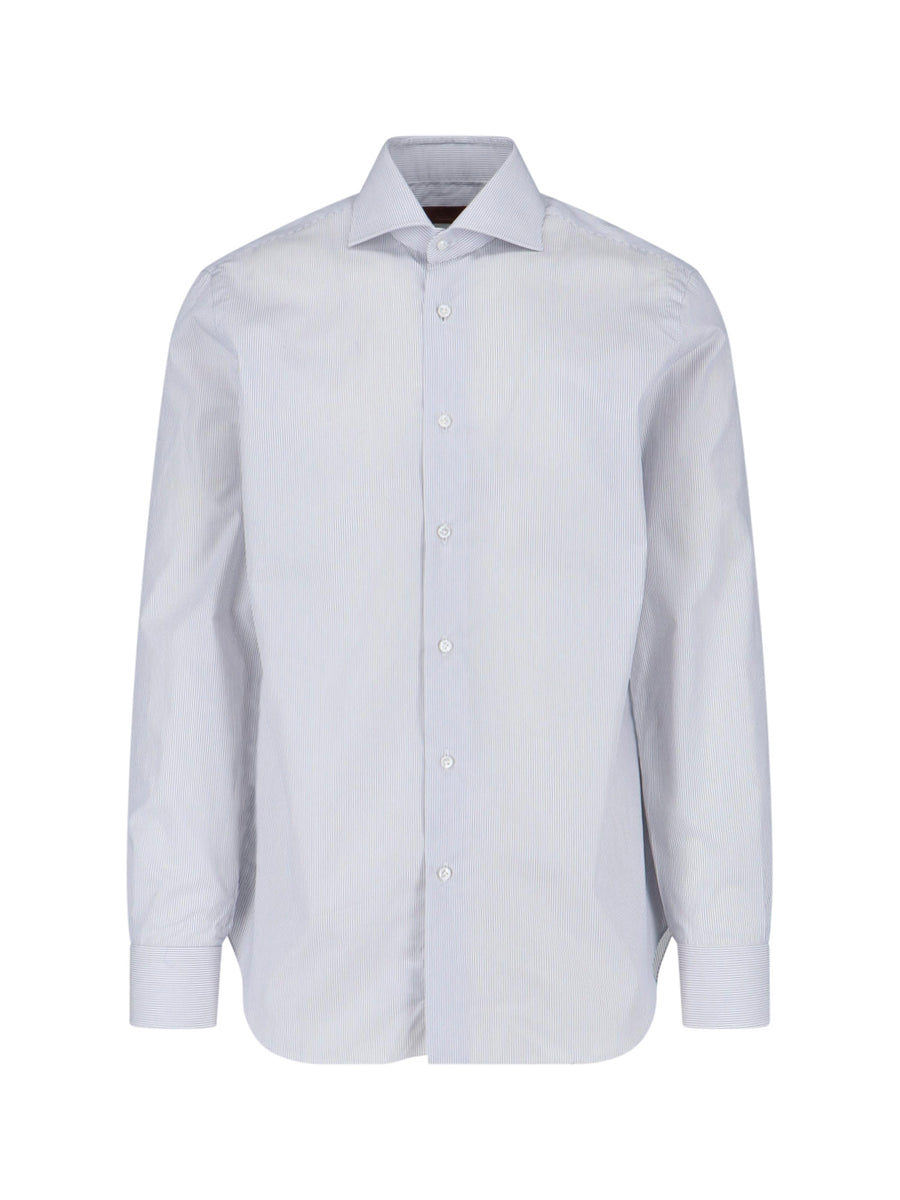 Barba Napoli 100% Cotton shirt in white